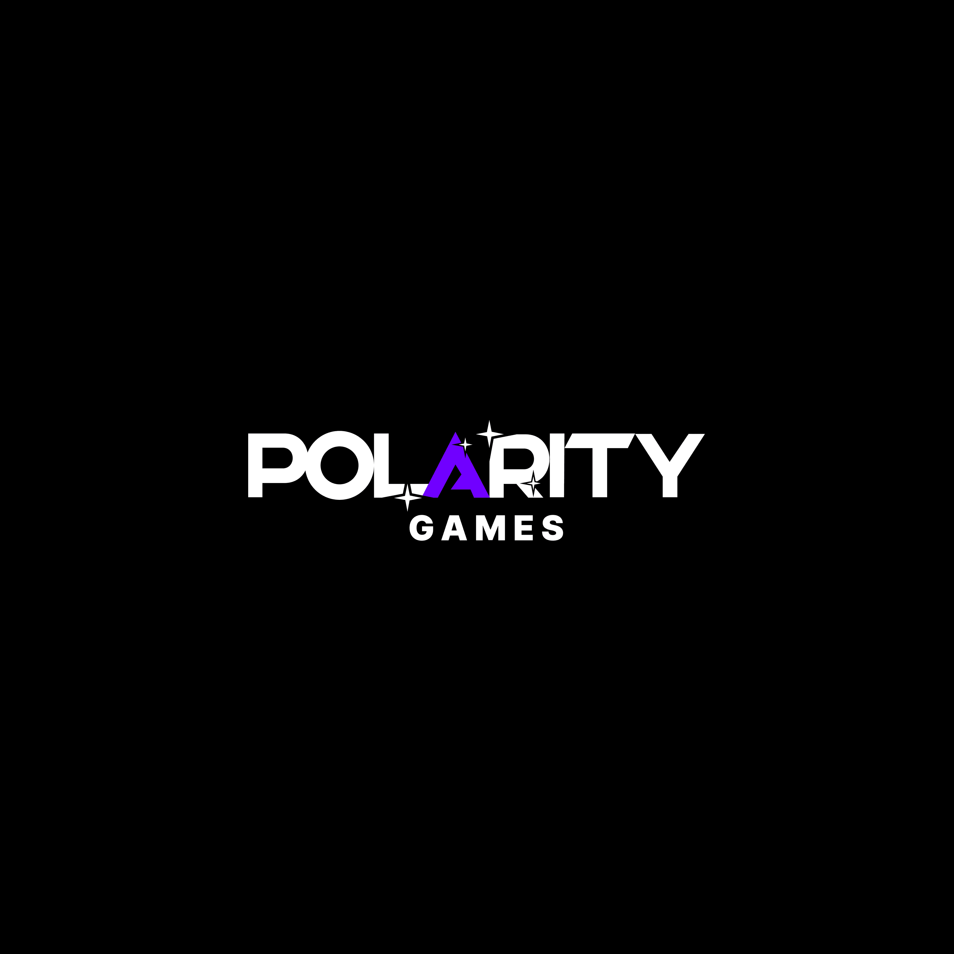 Polarity Games logo on black background